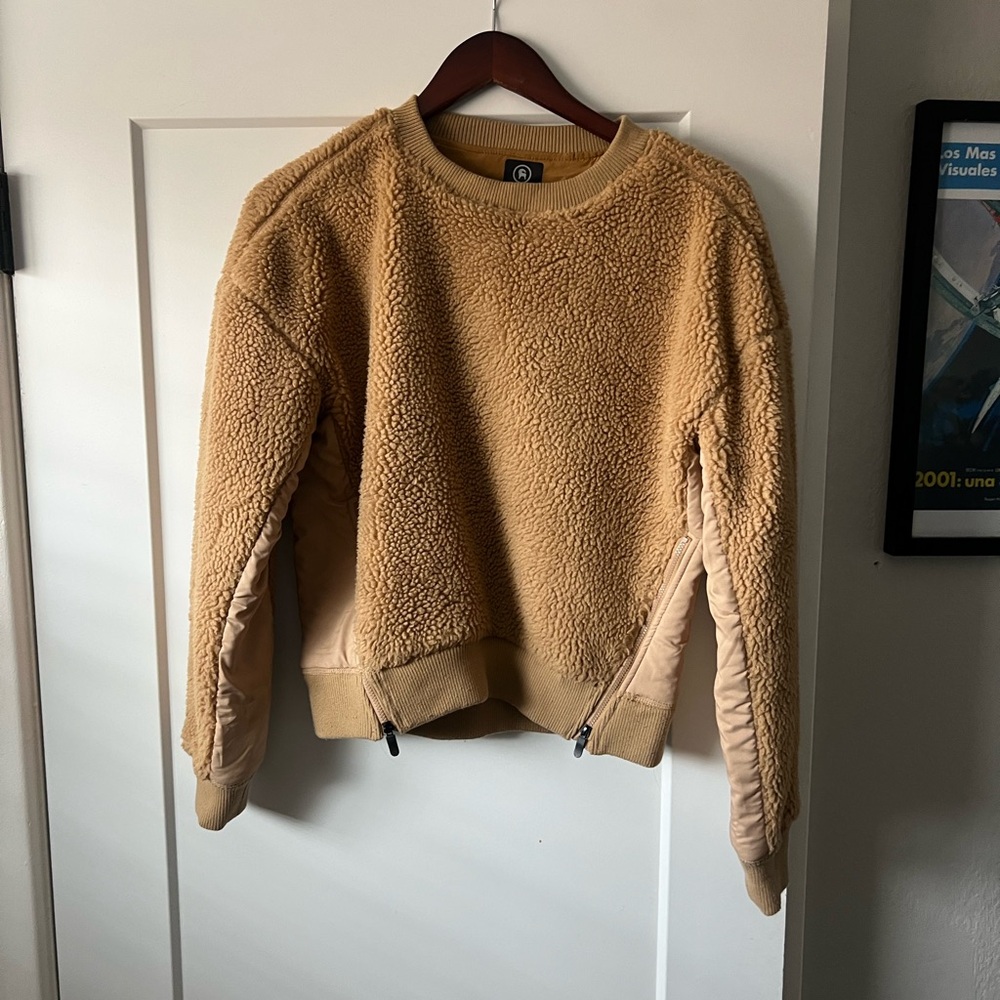 Backcountry Tan Sherpa Pullover Sweater